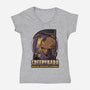 Creepy Death Capybara-Womens-V-Neck-Tee-Studio Mootant