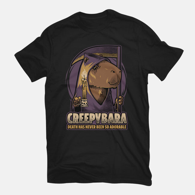 Creepy Death Capybara-Womens-Basic-Tee-Studio Mootant