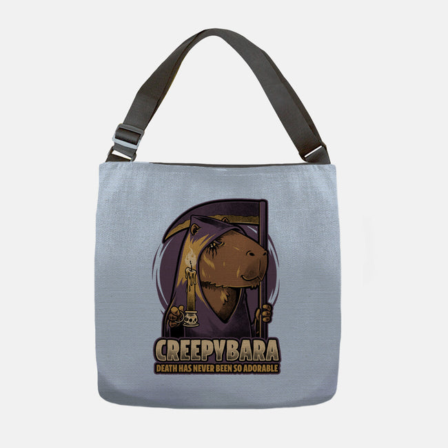 Creepy Death Capybara-None-Adjustable Tote-Bag-Studio Mootant