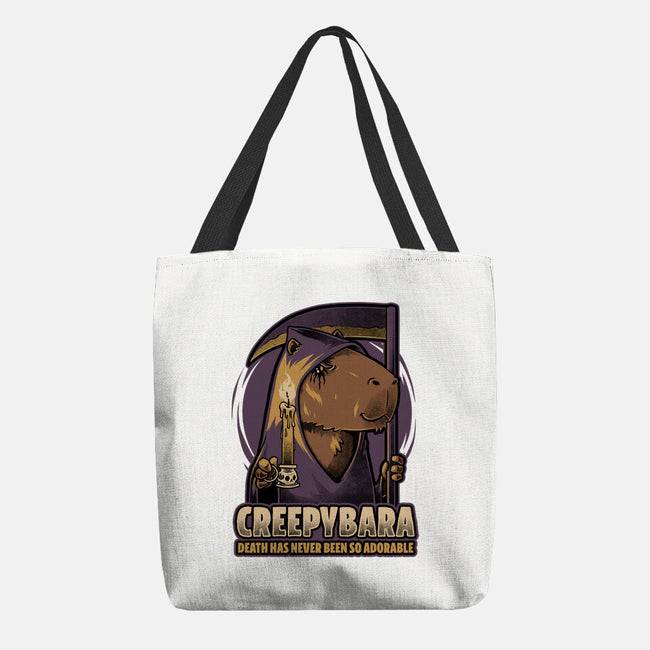 Creepy Death Capybara-None-Basic Tote-Bag-Studio Mootant