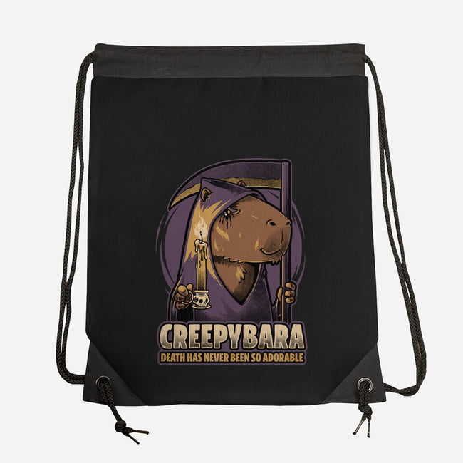 Creepy Death Capybara-None-Drawstring-Bag-Studio Mootant