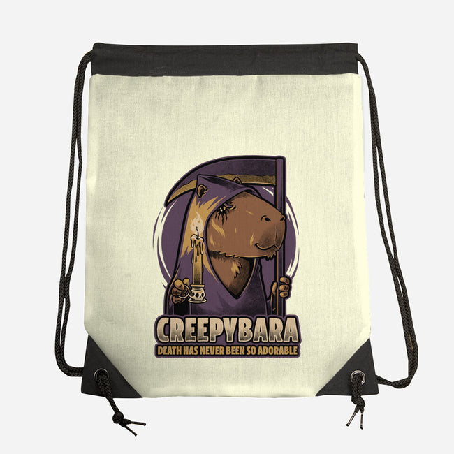 Creepy Death Capybara-None-Drawstring-Bag-Studio Mootant