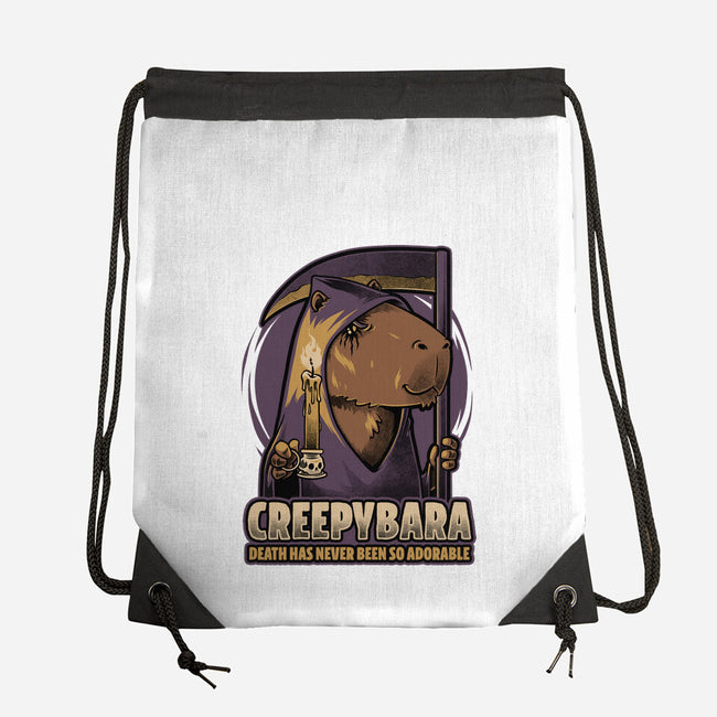 Creepy Death Capybara-None-Drawstring-Bag-Studio Mootant