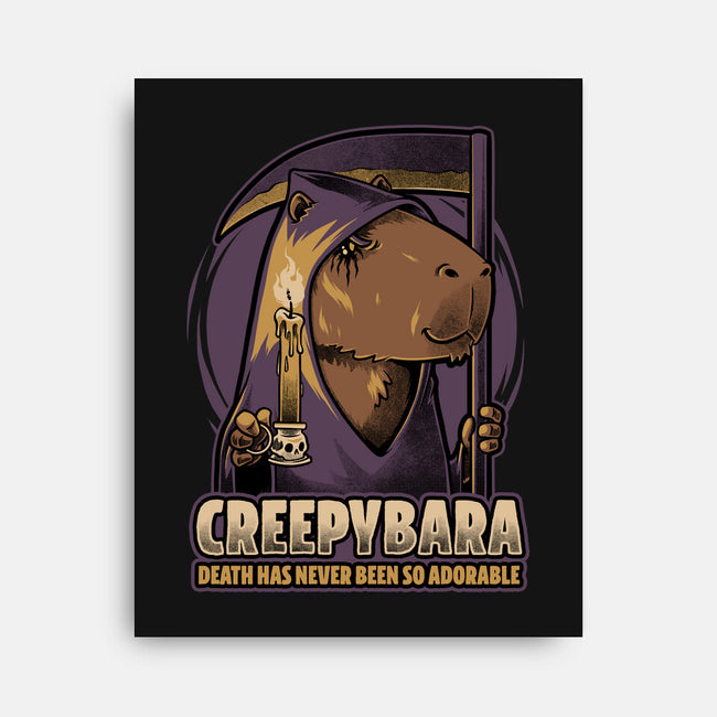 Creepy Death Capybara-None-Stretched-Canvas-Studio Mootant