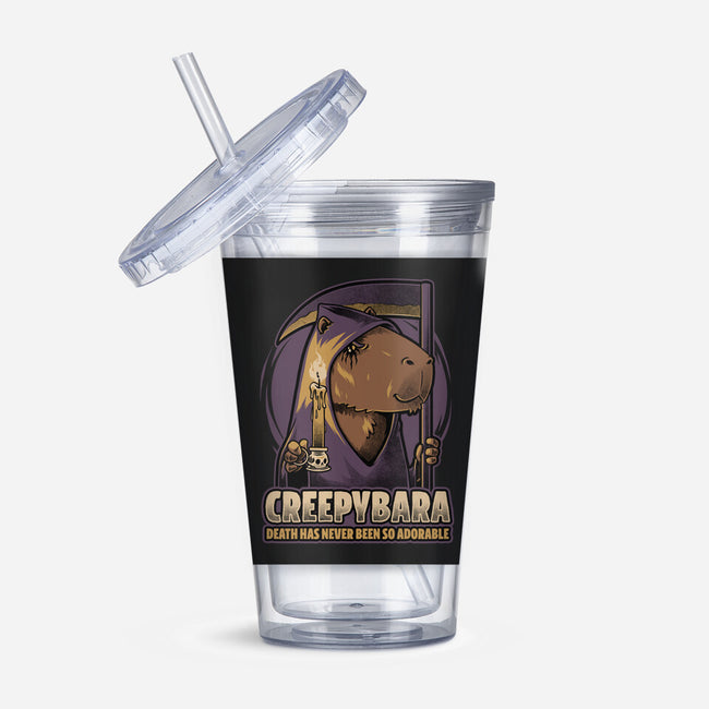 Creepy Death Capybara-None-Acrylic Tumbler-Drinkware-Studio Mootant