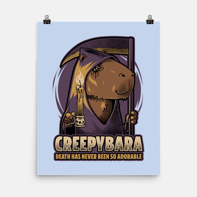 Creepy Death Capybara-None-Matte-Poster-Studio Mootant