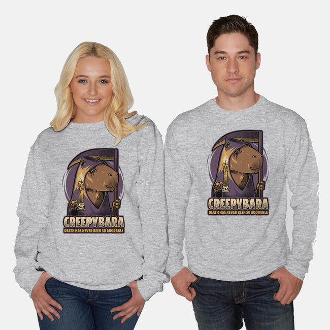 Creepy Death Capybara-Unisex-Crew Neck-Sweatshirt-Studio Mootant