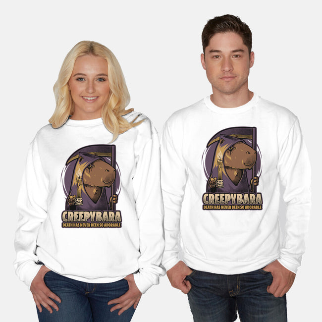 Creepy Death Capybara-Unisex-Crew Neck-Sweatshirt-Studio Mootant