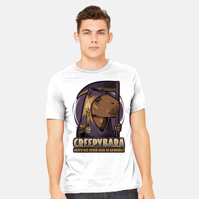 Creepy Death Capybara-Mens-Heavyweight-Tee-Studio Mootant