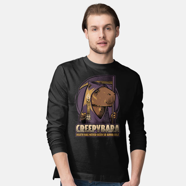 Creepy Death Capybara-Mens-Long Sleeved-Tee-Studio Mootant