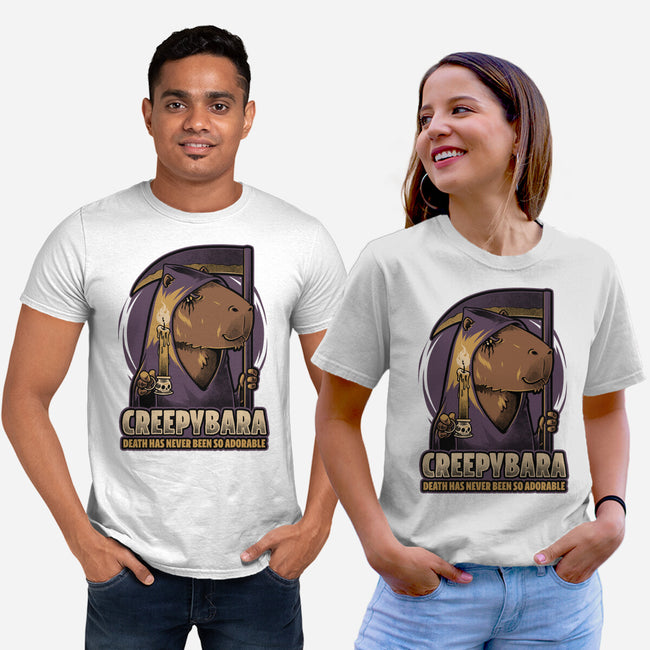 Creepy Death Capybara-Unisex-Basic-Tee-Studio Mootant