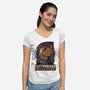 Creepy Death Capybara-Womens-V-Neck-Tee-Studio Mootant