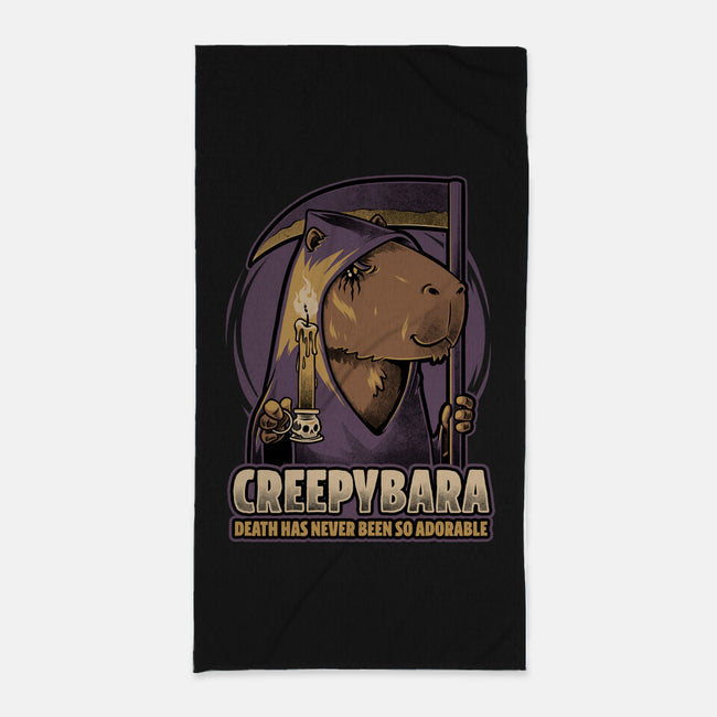 Creepy Death Capybara-None-Beach-Towel-Studio Mootant