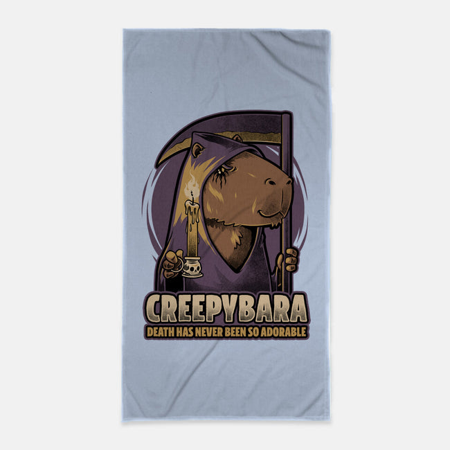 Creepy Death Capybara-None-Beach-Towel-Studio Mootant