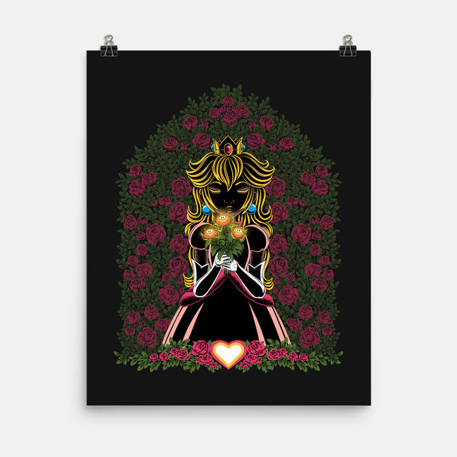 Fire Flower Princess-None-Matte-Poster-rmatix