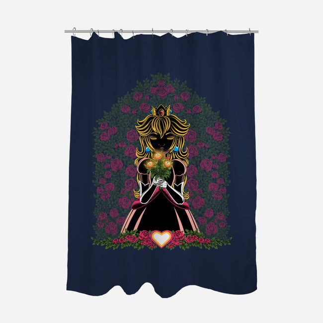 Fire Flower Princess-None-Polyester-Shower Curtain-rmatix
