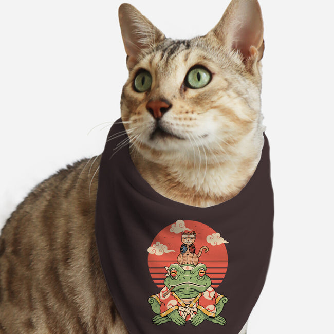 Meowster And Big Brother Croaker-Cat-Bandana-Pet Collar-vp021