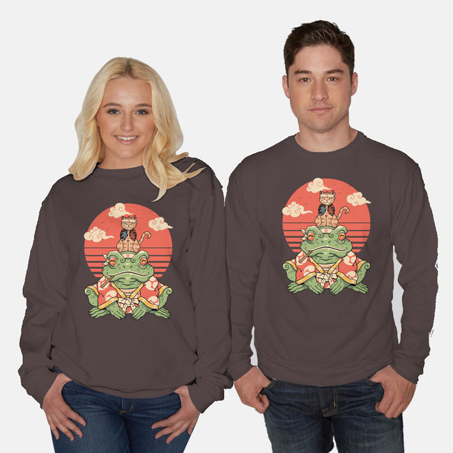 Meowster And Big Brother Croaker-Unisex-Crew Neck-Sweatshirt-vp021