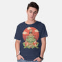 Meowster And Big Brother Croaker-Mens-Basic-Tee-vp021