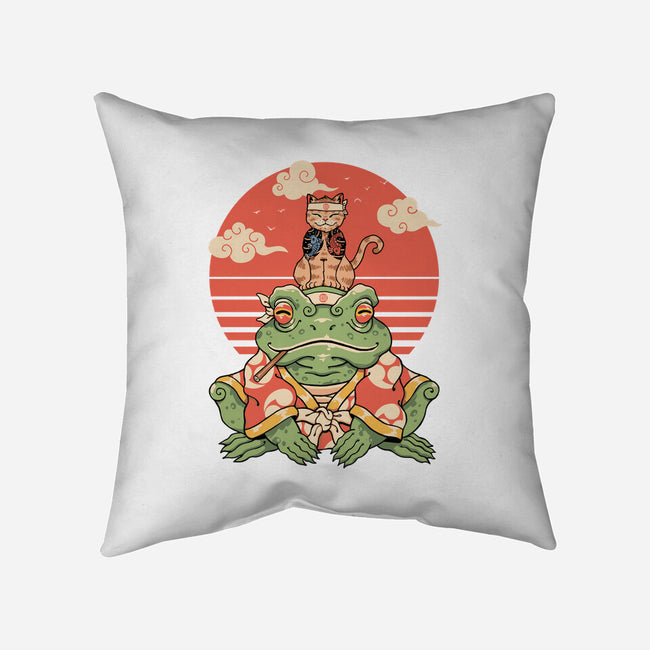 Meowster And Big Brother Croaker-None-Non-Removable Cover w Insert-Throw Pillow-vp021