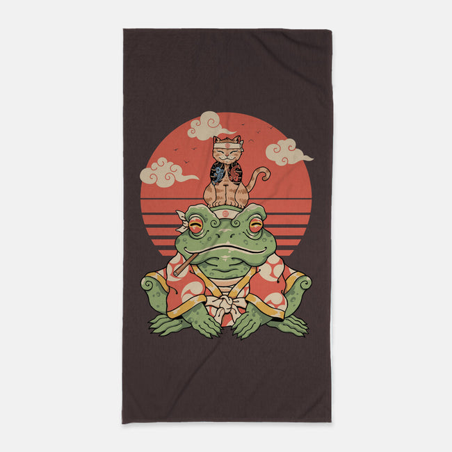 Meowster And Big Brother Croaker-None-Beach-Towel-vp021