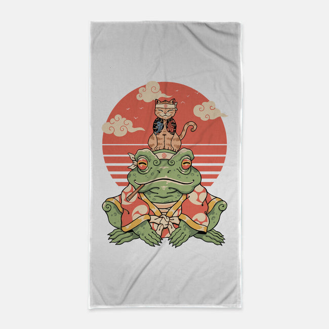 Meowster And Big Brother Croaker-None-Beach-Towel-vp021