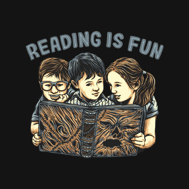 Reading Is Fun For Us-Womens-Off Shoulder-Tee-momma_gorilla