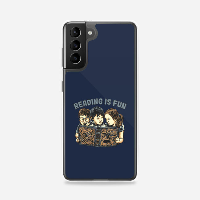 Reading Is Fun For Us-Samsung-Snap-Phone Case-momma_gorilla