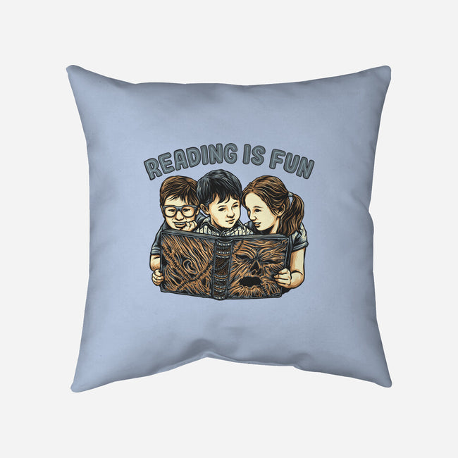 Reading Is Fun For Us-None-Removable Cover-Throw Pillow-momma_gorilla