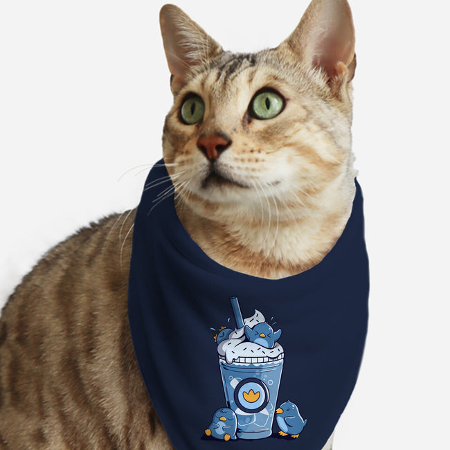 Penguin Iced Coffee-Cat-Bandana-Pet Collar-tobefonseca