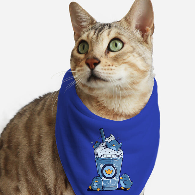 Penguin Iced Coffee-Cat-Bandana-Pet Collar-tobefonseca