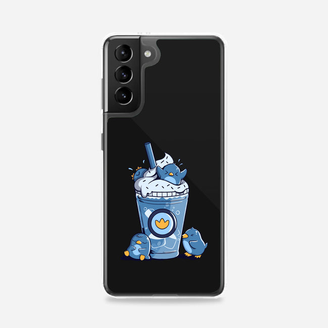 Penguin Iced Coffee-Samsung-Snap-Phone Case-tobefonseca