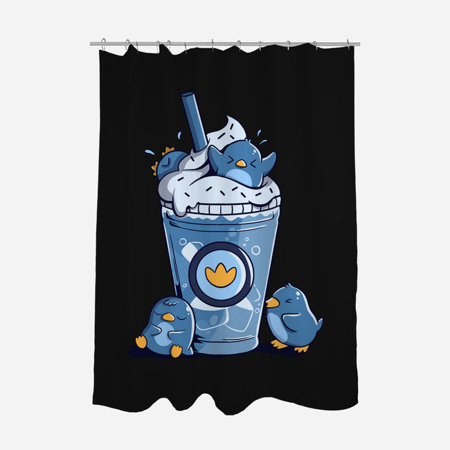 Penguin Iced Coffee-None-Polyester-Shower Curtain-tobefonseca