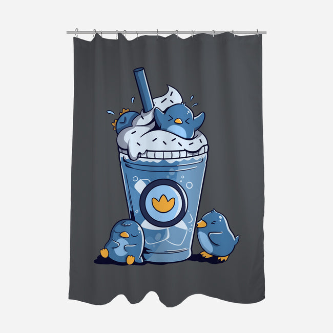 Penguin Iced Coffee-None-Polyester-Shower Curtain-tobefonseca