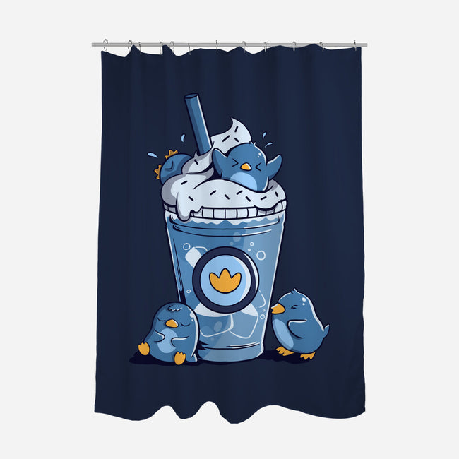 Penguin Iced Coffee-None-Polyester-Shower Curtain-tobefonseca