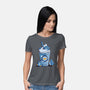 Penguin Iced Coffee-Womens-Basic-Tee-tobefonseca