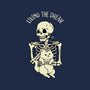 Living The Dream Skeleton Cat-Youth-Pullover-Sweatshirt-tobefonseca