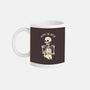 Living The Dream Skeleton Cat-None-Mug-Drinkware-tobefonseca