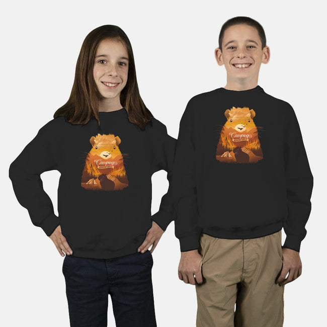 Campybara-Youth-Crew Neck-Sweatshirt-dandingeroz
