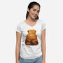 Campybara-Womens-V-Neck-Tee-dandingeroz