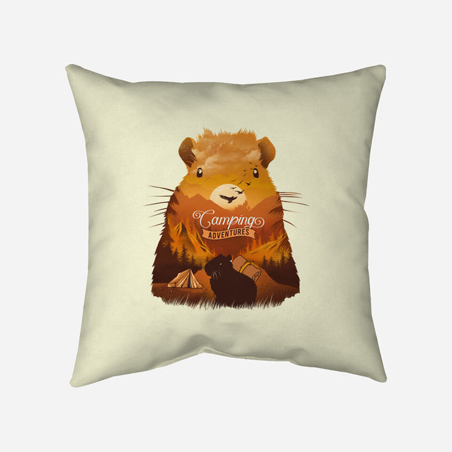 Campybara-None-Removable Cover w Insert-Throw Pillow-dandingeroz