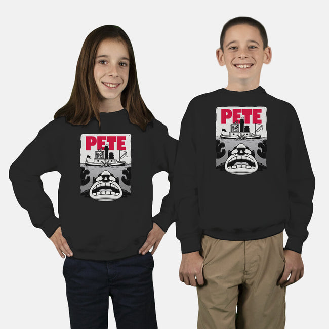 Pete-Youth-Crew Neck-Sweatshirt-Raffiti