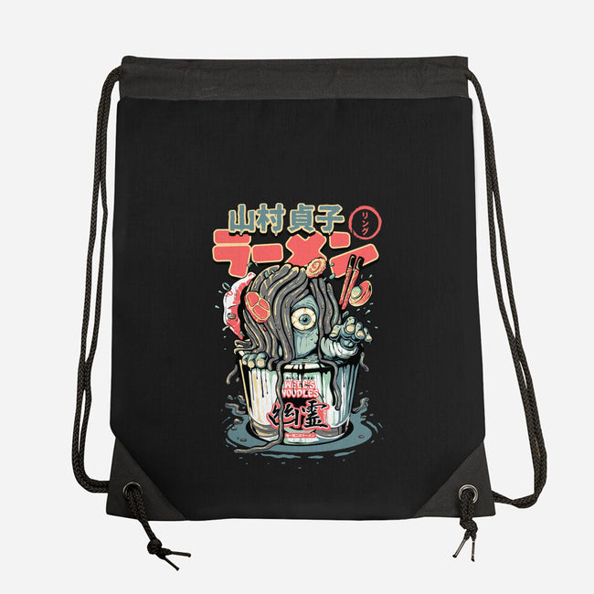 Sadako Yurei Noodles-None-Drawstring-Bag-demonigote