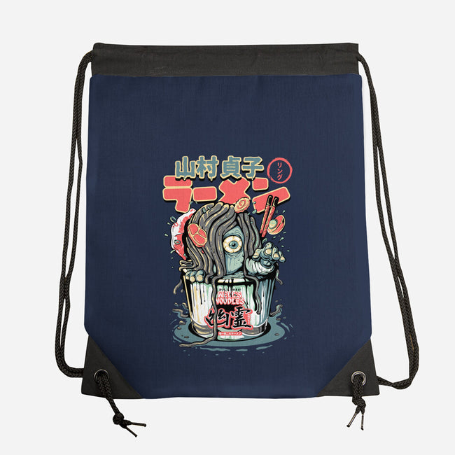 Sadako Yurei Noodles-None-Drawstring-Bag-demonigote