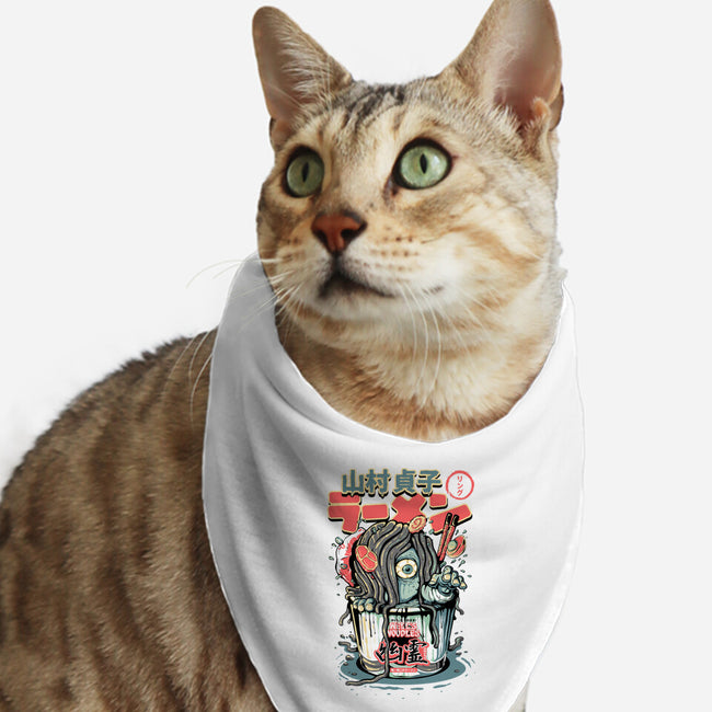 Sadako Yurei Noodles-Cat-Bandana-Pet Collar-demonigote