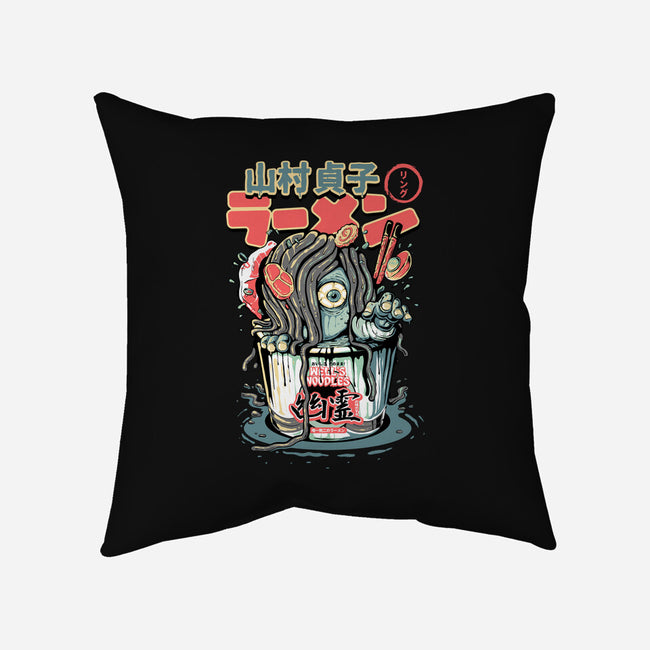 Sadako Yurei Noodles-None-Removable Cover w Insert-Throw Pillow-demonigote