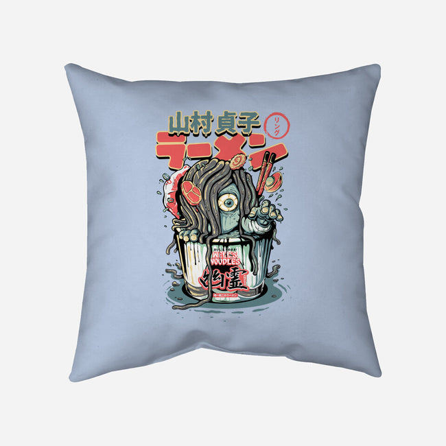 Sadako Yurei Noodles-None-Removable Cover w Insert-Throw Pillow-demonigote