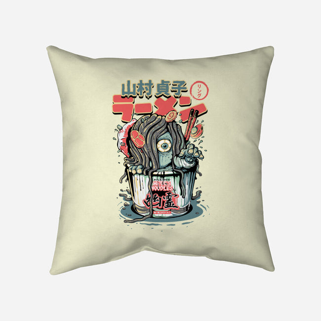 Sadako Yurei Noodles-None-Removable Cover w Insert-Throw Pillow-demonigote