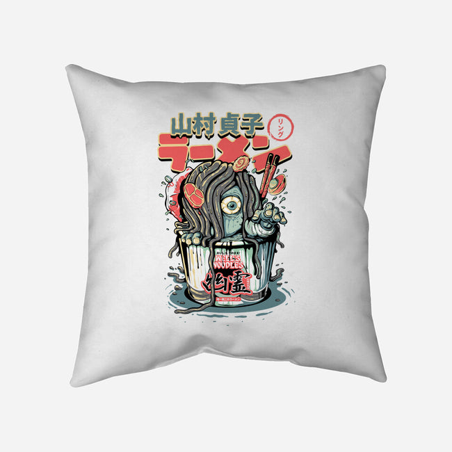 Sadako Yurei Noodles-None-Removable Cover w Insert-Throw Pillow-demonigote