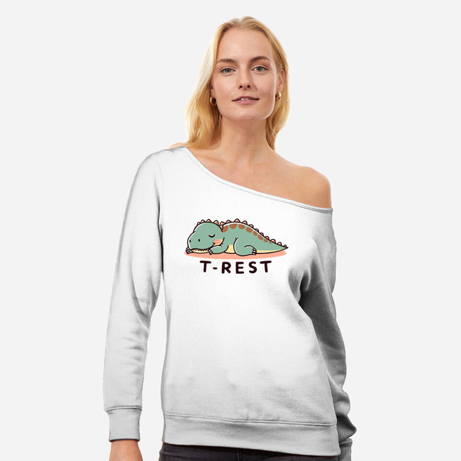 Time For T-Rest-Womens-Off Shoulder-Sweatshirt-fanfreak1